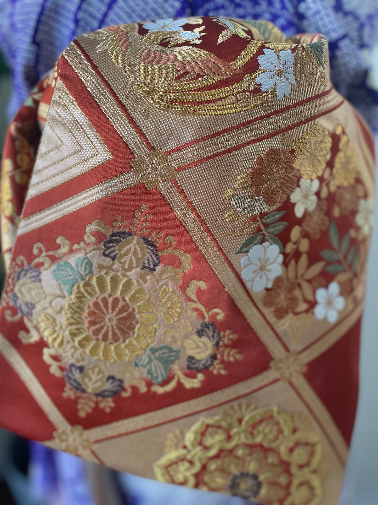 優雅な紫の舞*振袖フルセット パープル 紫 黒 赤