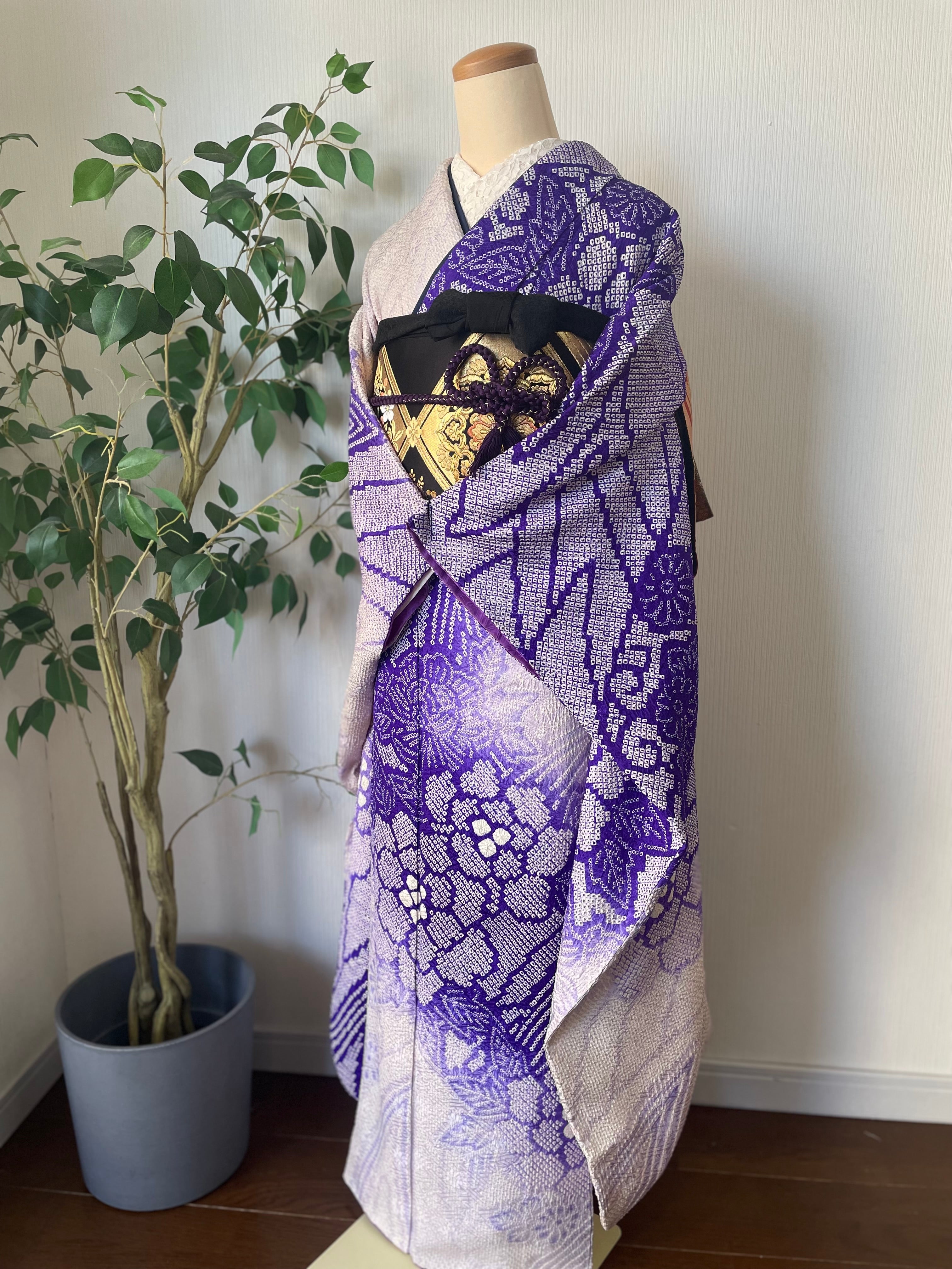 振袖フルセット 紫 振袖フルセット 紫 上品 逸品 成人式 卒業式 紫 振袖